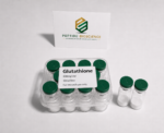 Glutathione peptide vials with Peptide Bioscience branding for research.
