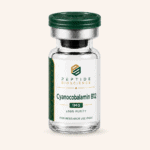 Cyanocobalamin B12 vial for research, 1mg, pure and sterile.