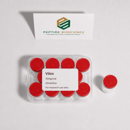 Vilon peptide vials for research from Peptide Bioscience.