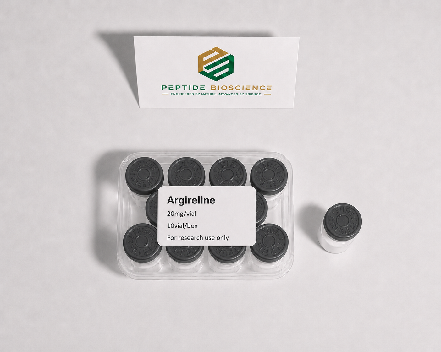 Argireline peptide vials for anti-aging skincare research.