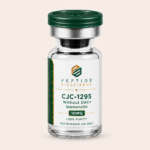 CJC-1295 Without DAC + Ipamorelin peptide vial for research use.
