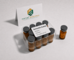 Sermorelin Acetate vials for research from Peptide Bioscience.