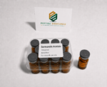 Sermorelin Acetate vials for research from Peptide Bioscience.