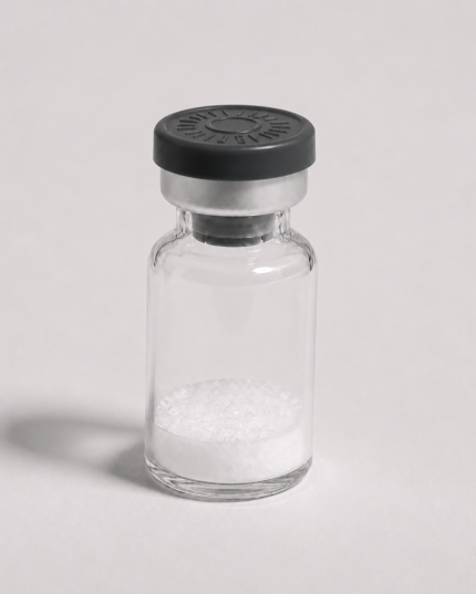Ipamorelin peptide vial for research and medical use.