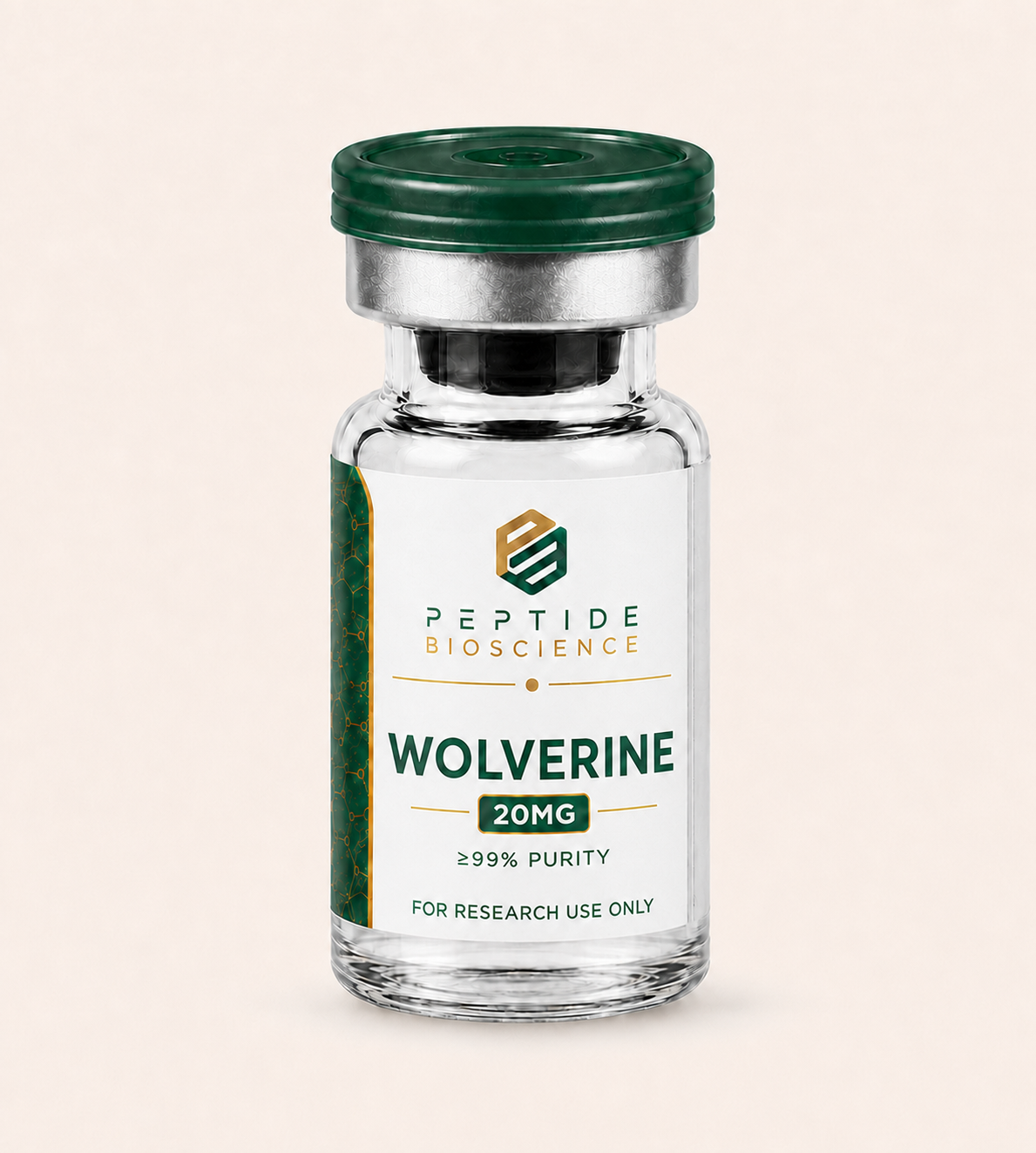 Wolverine 20MG Peptide for Research Wolverine 20MG peptide vial from Peptide Bioscience for research use.