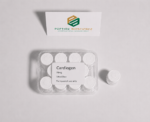 Cardiogen peptide tablets with Peptide Bioscience logo on packaging.